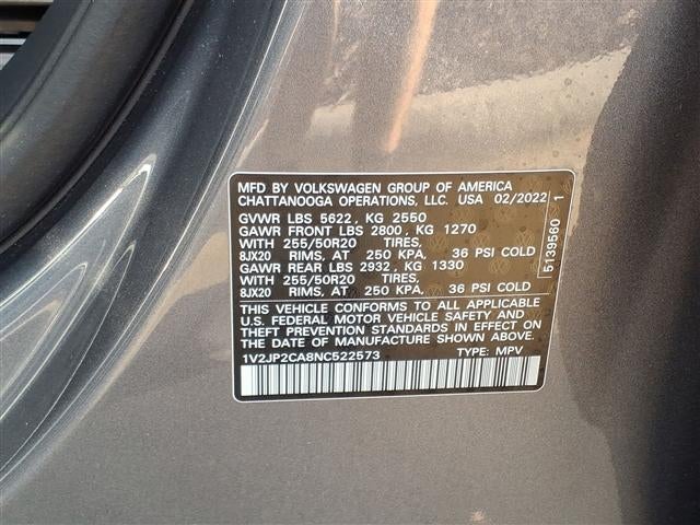 2022 Volkswagen Atlas 2.0T SE w/Technology