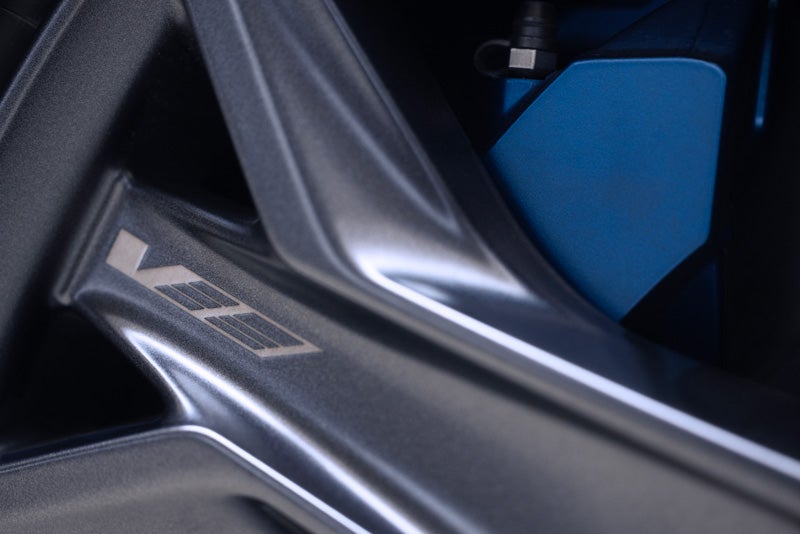 Close-up of the 2026 OPTIQ-V Brembo Performance Front Brakes | Wilkinson Cadillac in Sanford NC