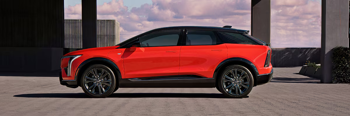 Red 2025 Cadillac OPTIQ